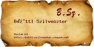 Büttl Szilveszter névjegykártya